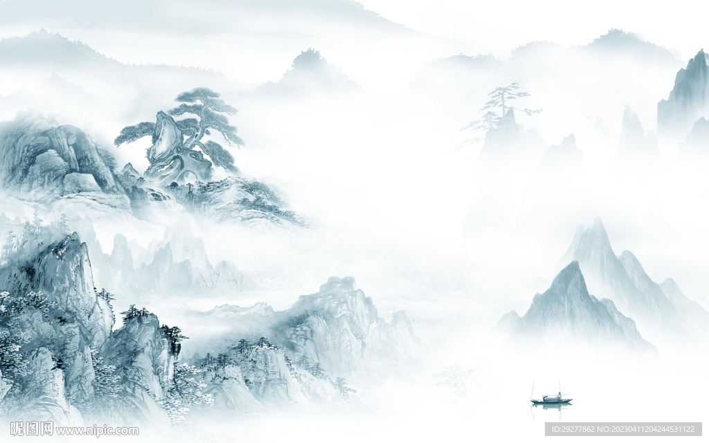 高端 最新高档山水 TiF分层