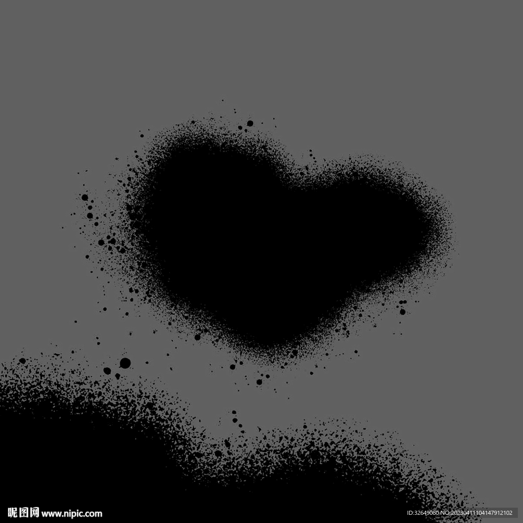 矢量笔刷笔触喷溅