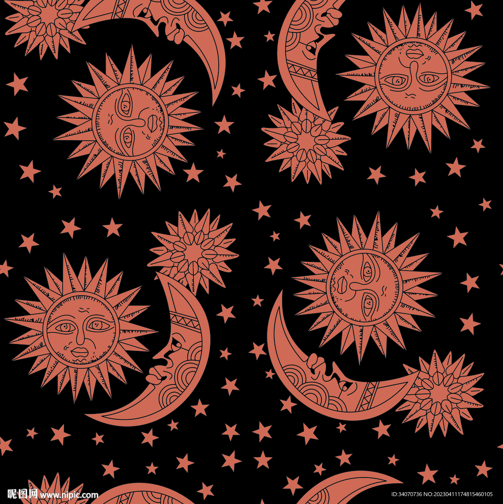 大牌  太阳  数码印花