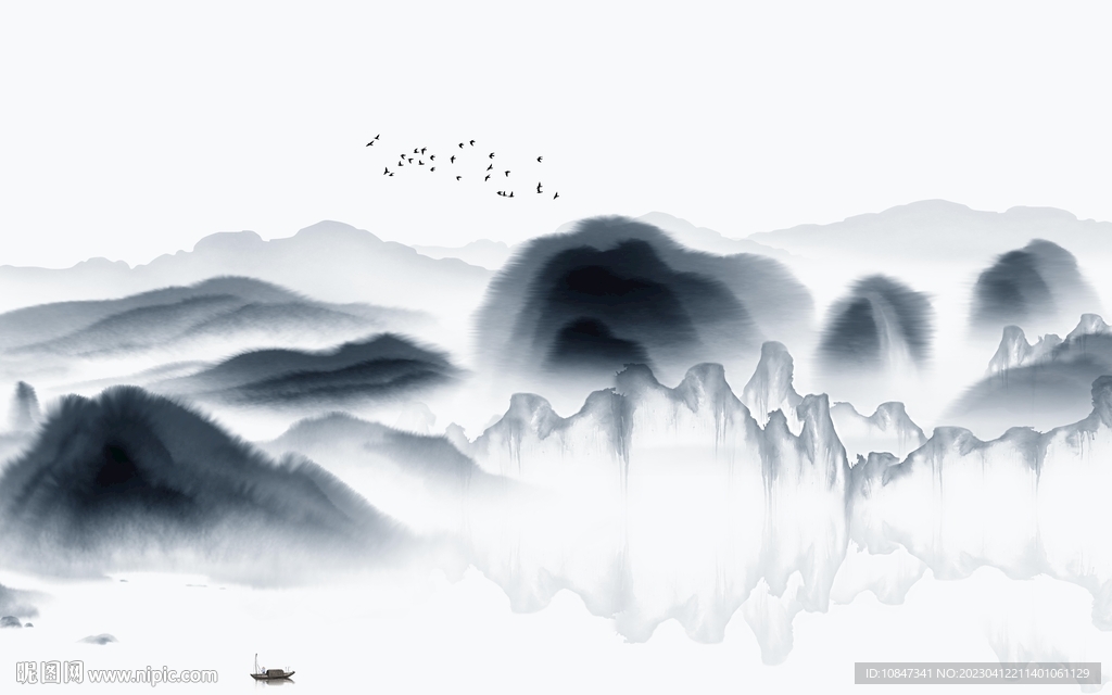 最新 高档新款山水 TIf分层