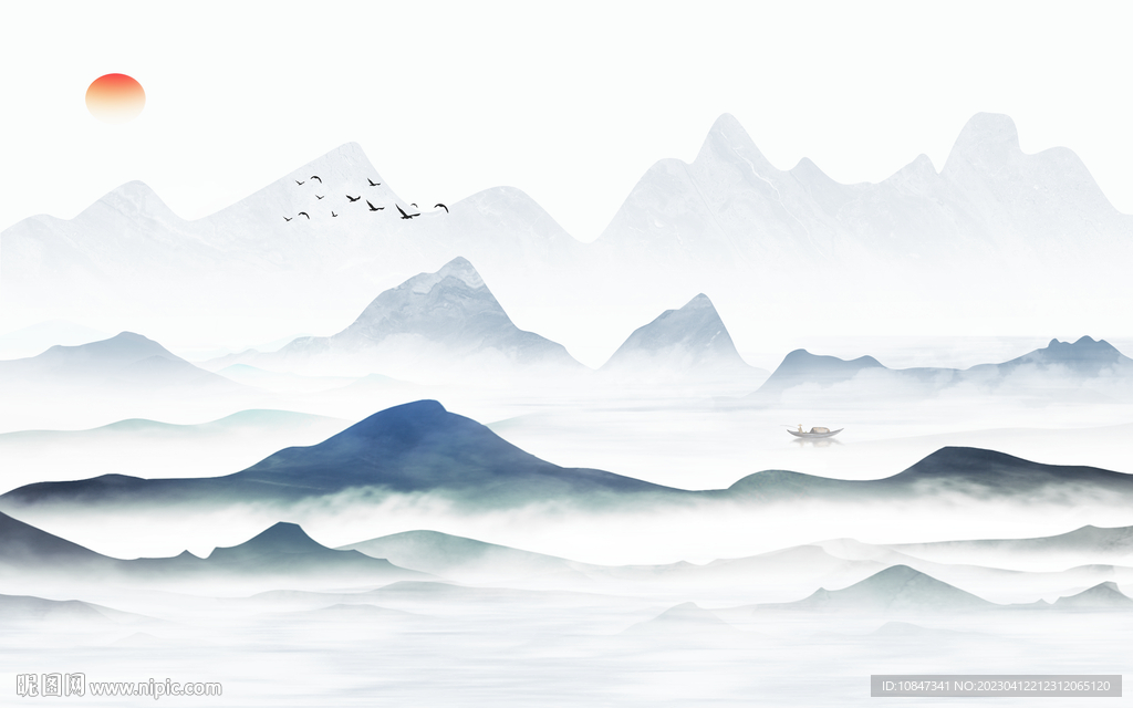 大气 高档新款山水 TIf分层