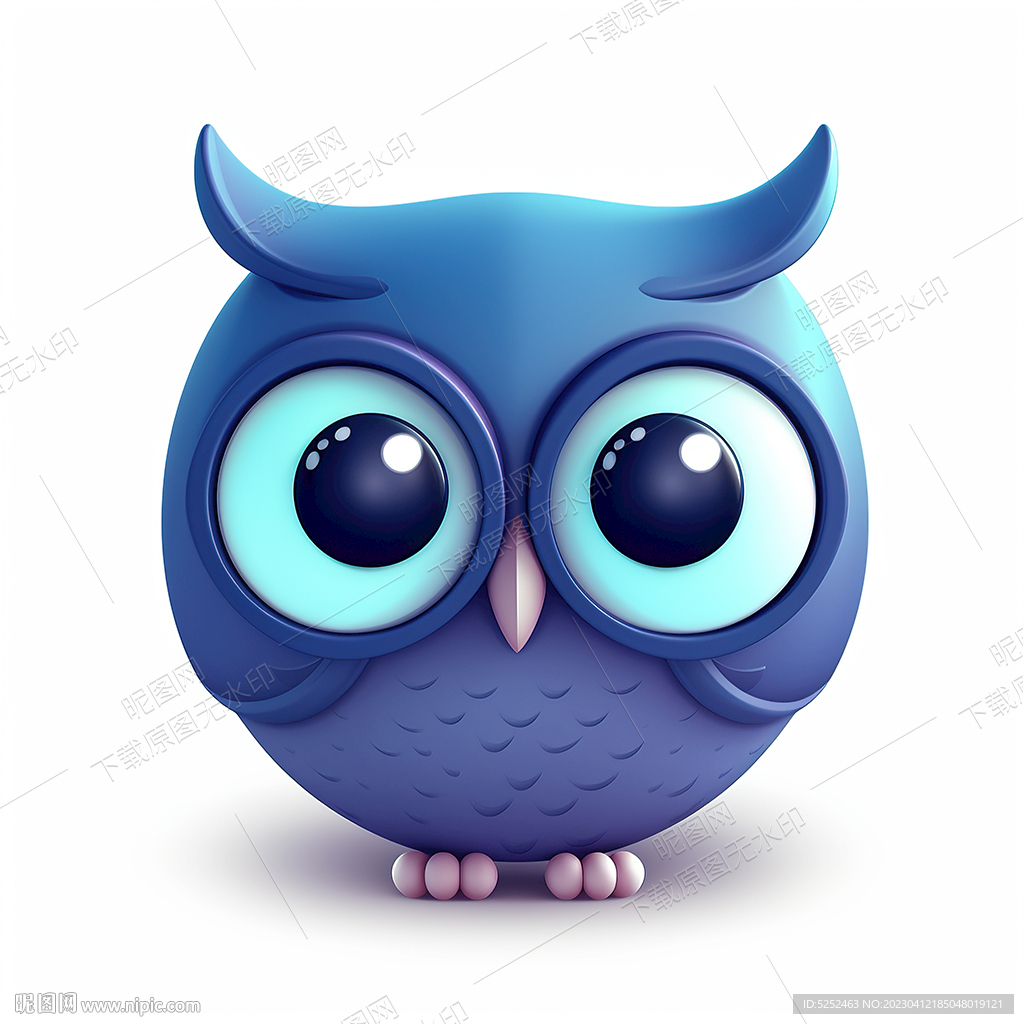 卡通猫头鹰