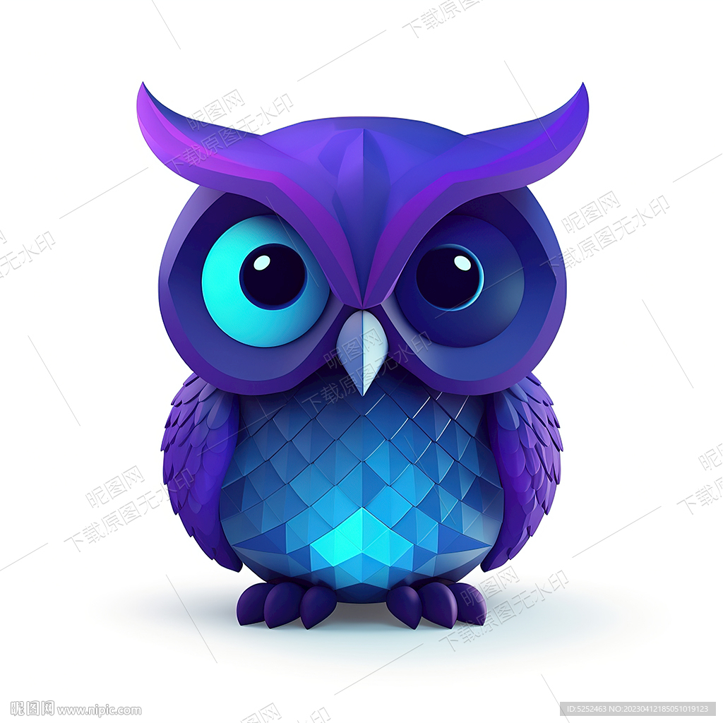 卡通猫头鹰