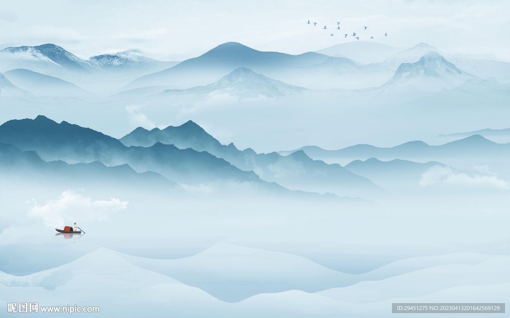 简约 最新风景山水 TiF分层