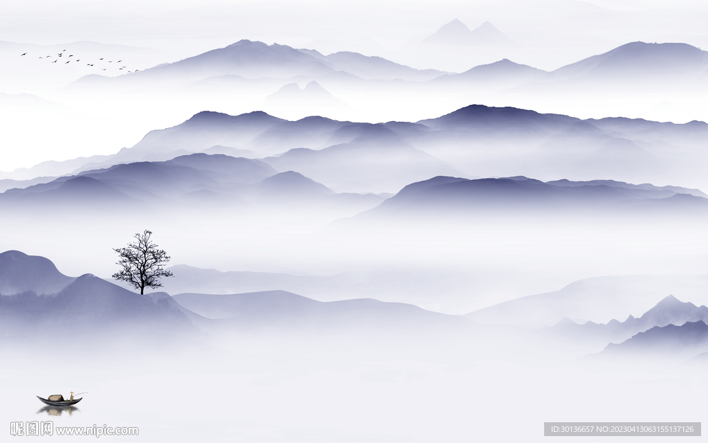 新款 高端热销山水 tif分层