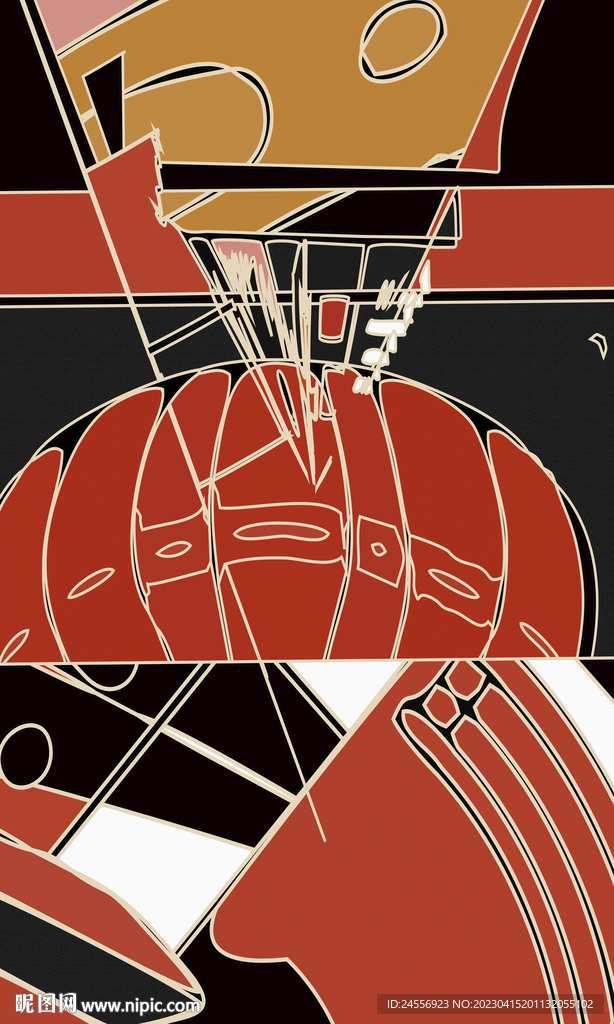 轻奢抽象装饰画