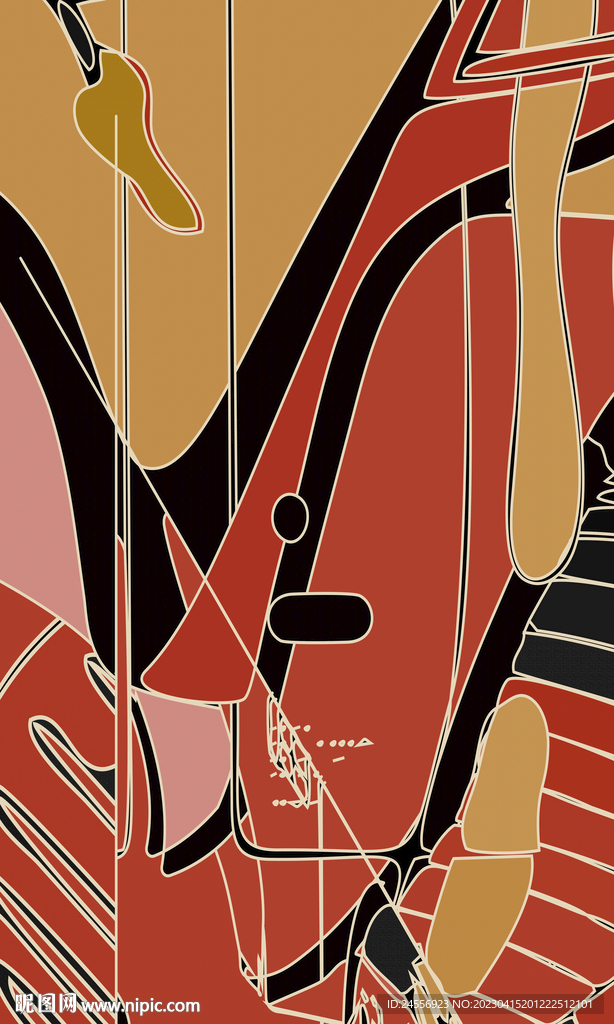 轻奢抽象装饰画