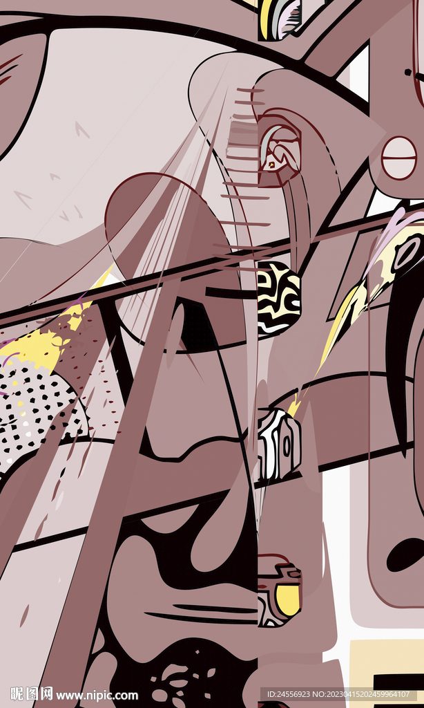 轻奢抽象装饰画