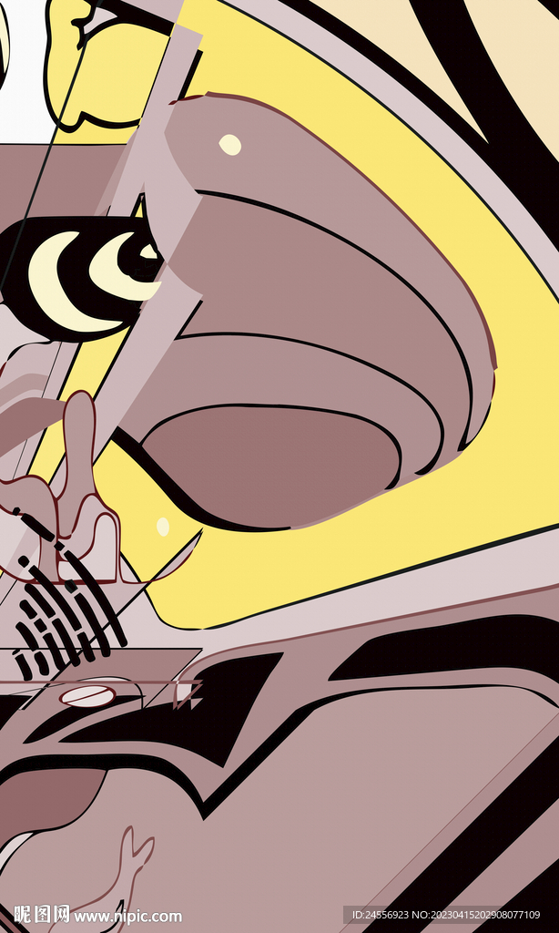 轻奢抽象装饰画