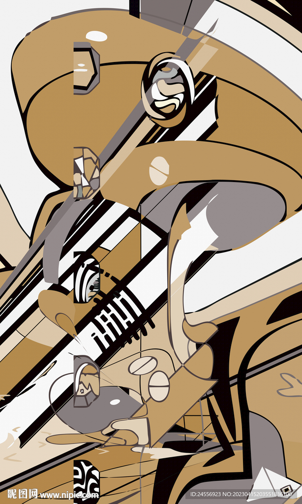 轻奢抽象装饰画