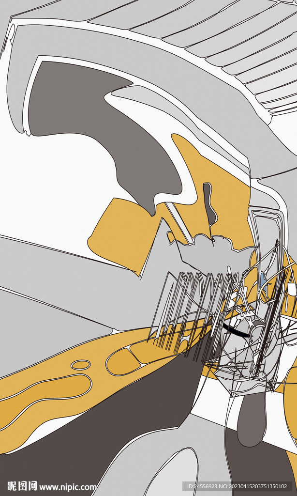 轻奢抽象装饰画