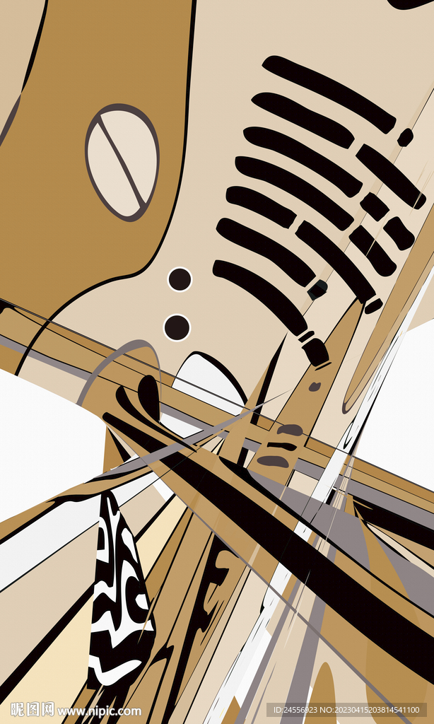 轻奢抽象装饰画