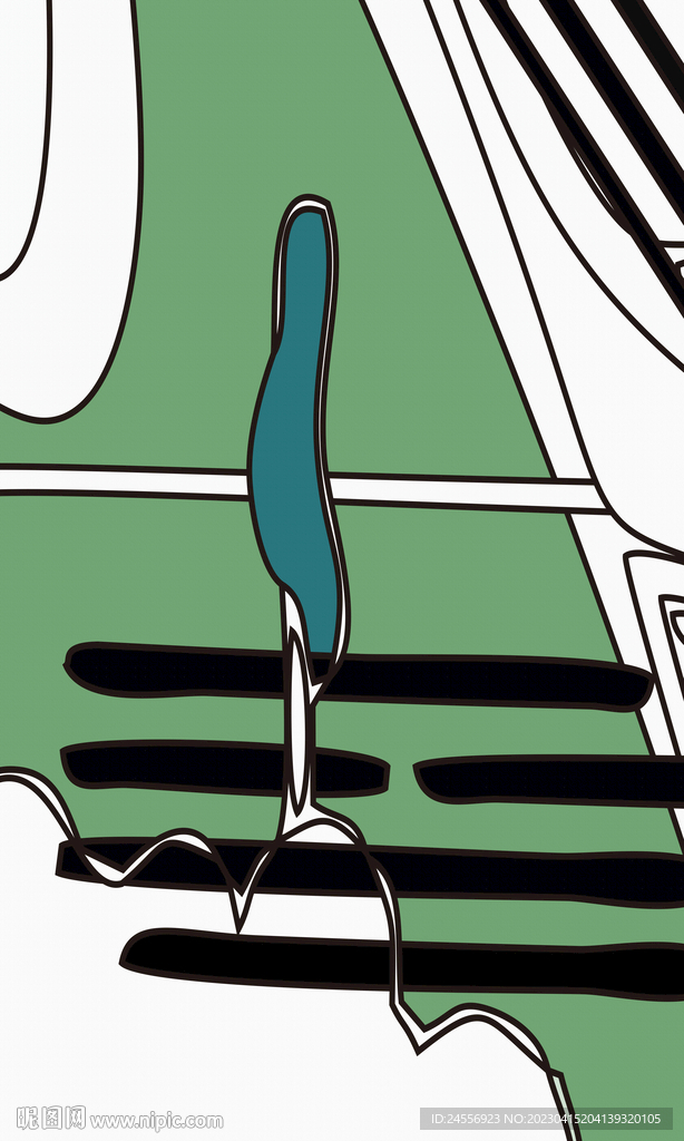 轻奢日式前卫抽象装饰画