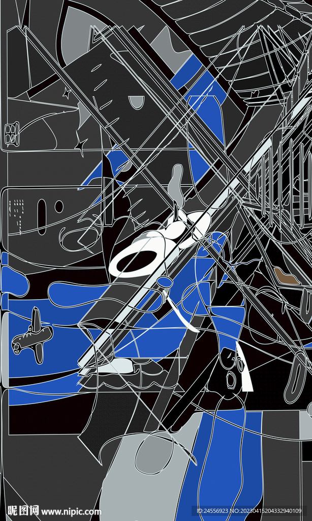 日式抽象装饰画