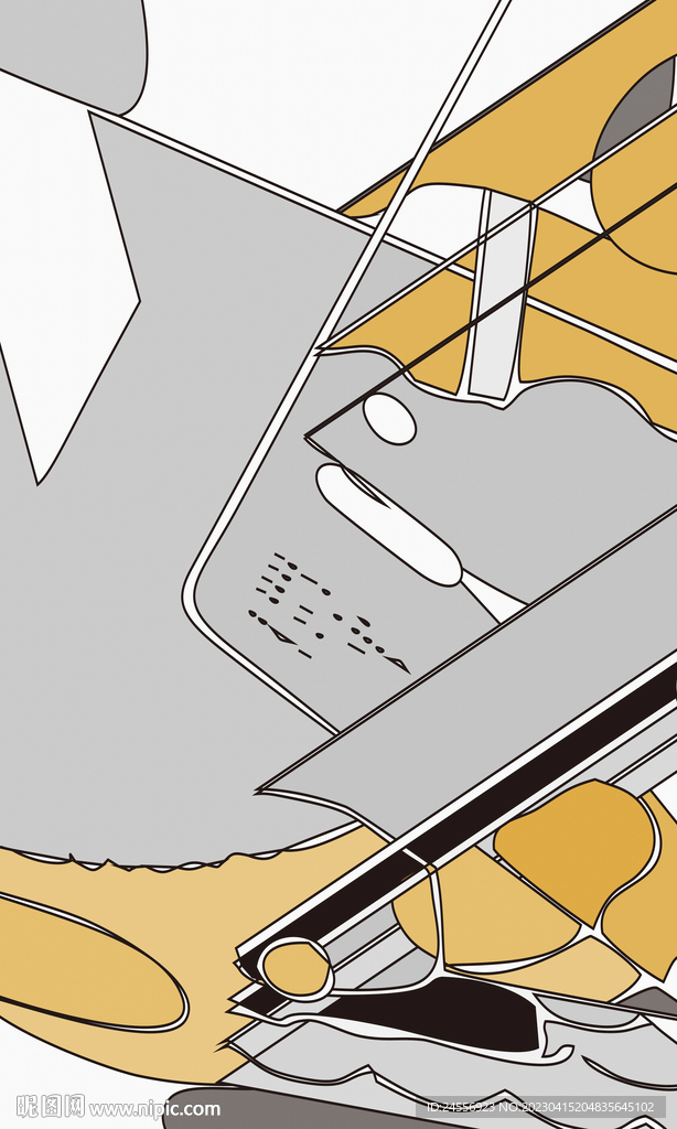 轻奢抽象装饰画