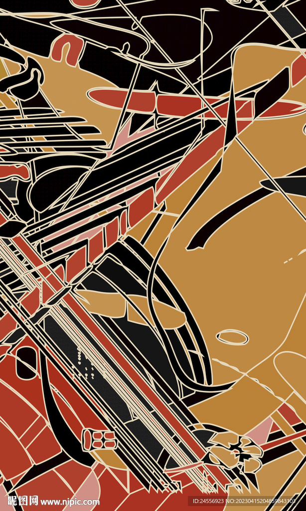 轻奢抽象装饰画