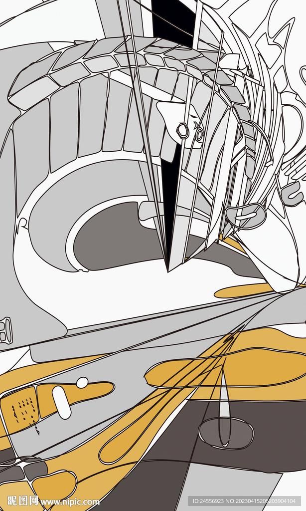 轻奢抽象装饰画