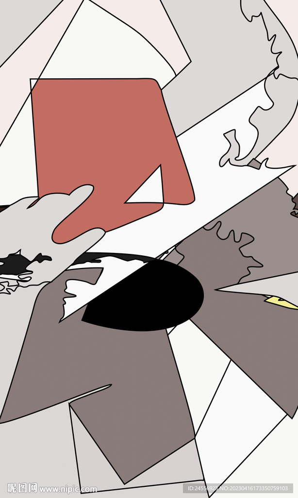 轻奢抽象装饰画