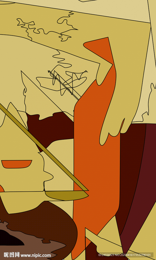 轻奢抽象装饰画