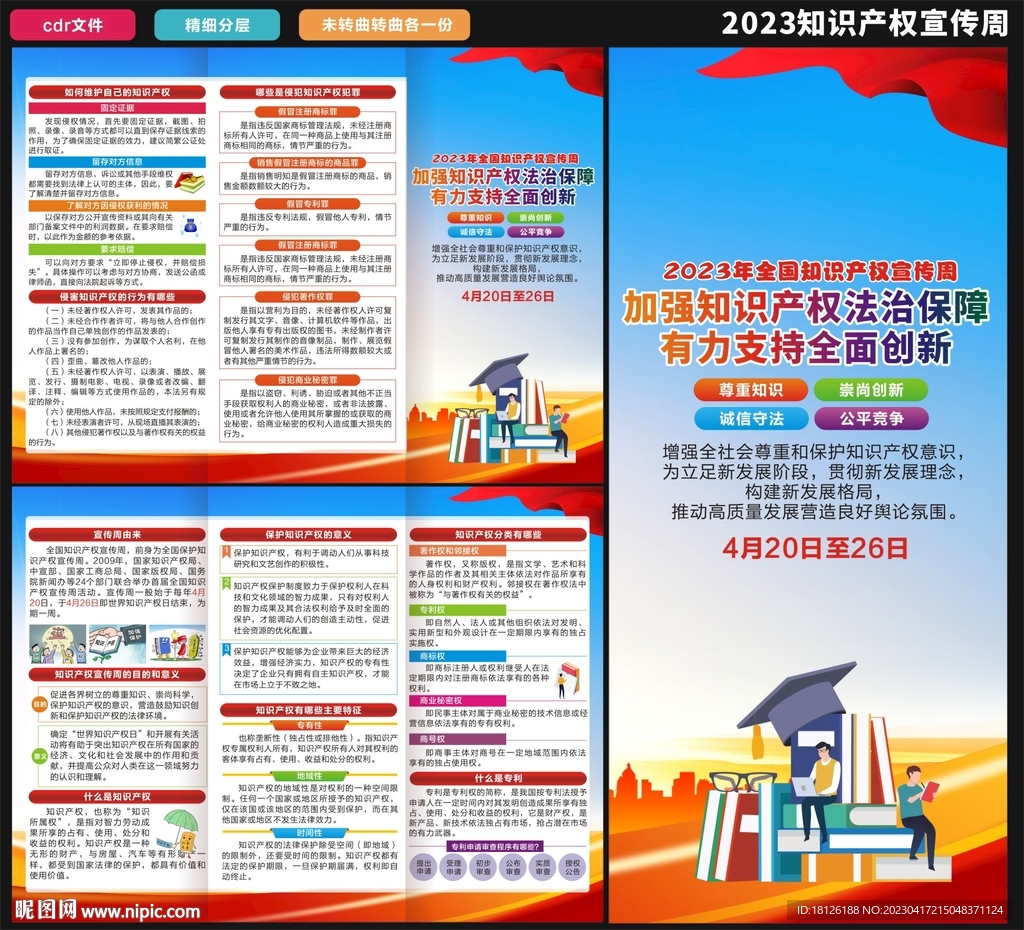 知识产权三折页