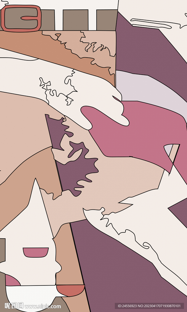 轻奢抽象装饰画