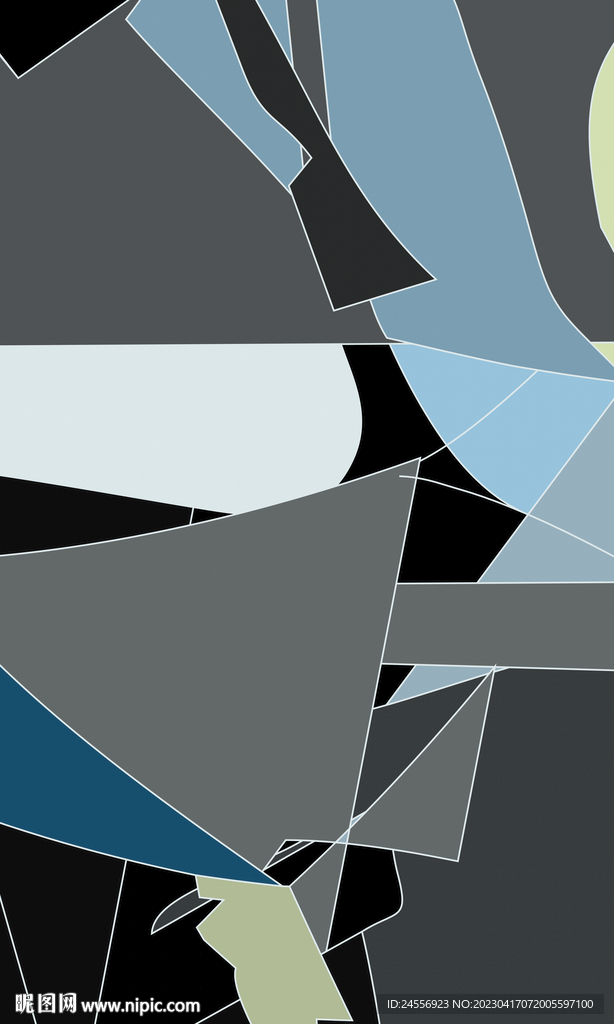 轻奢抽象色块装饰画