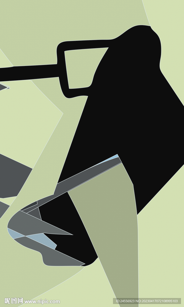 日式轻奢抽象装饰画