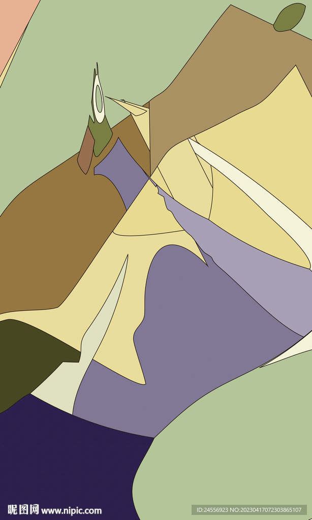 轻奢简约抽象装饰画