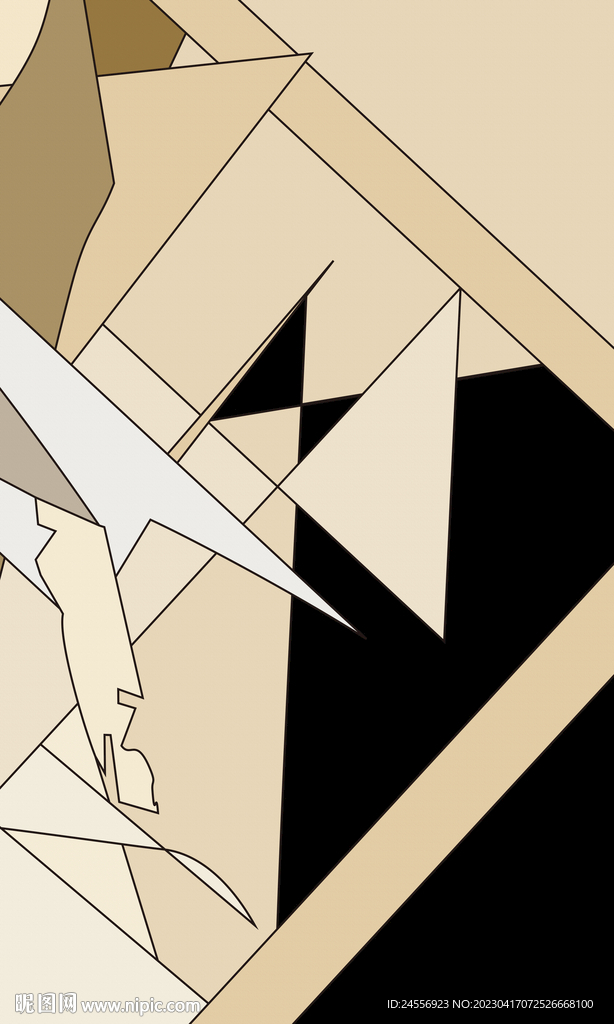 抽象几何装饰画