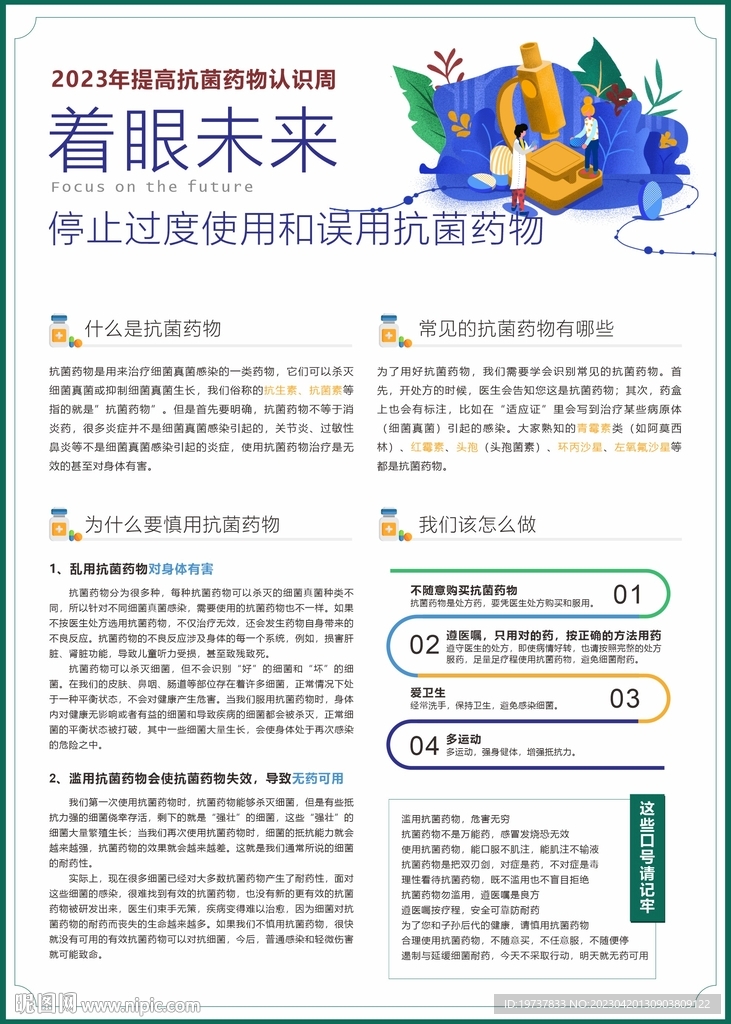 抗菌药物海报