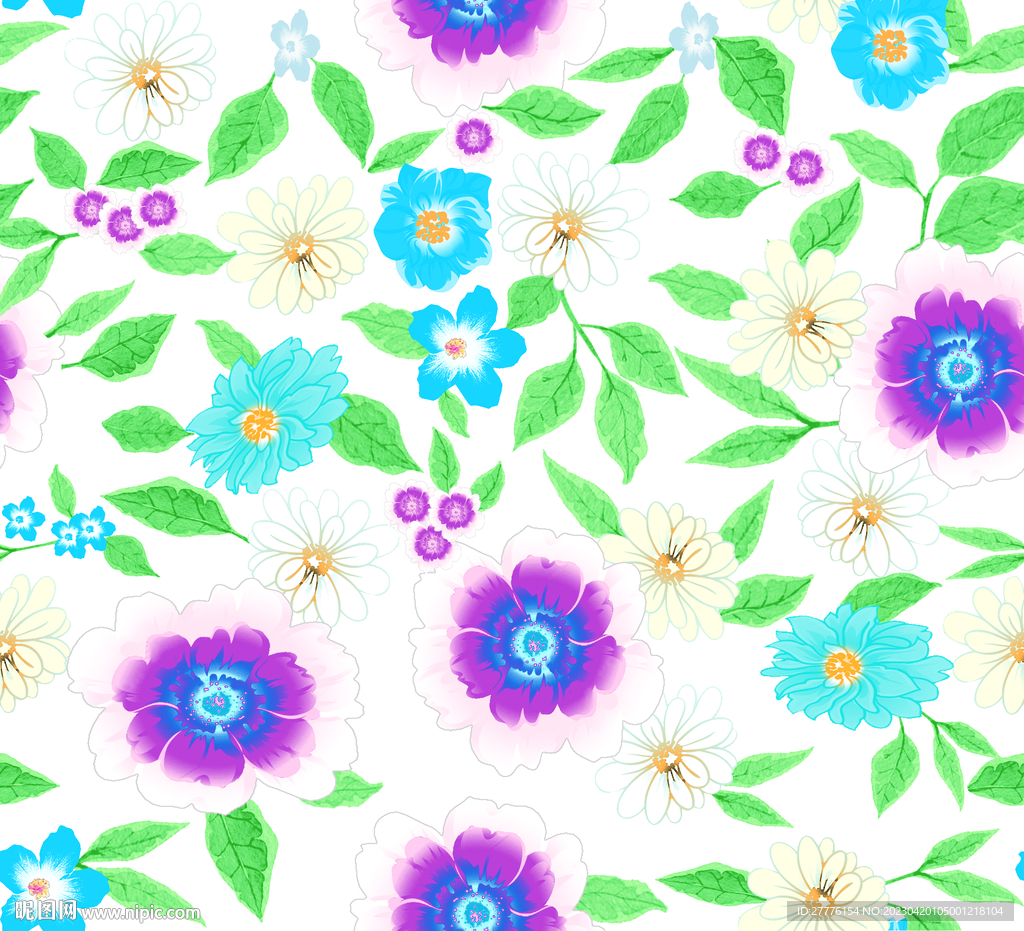 清晰紫色小花卉