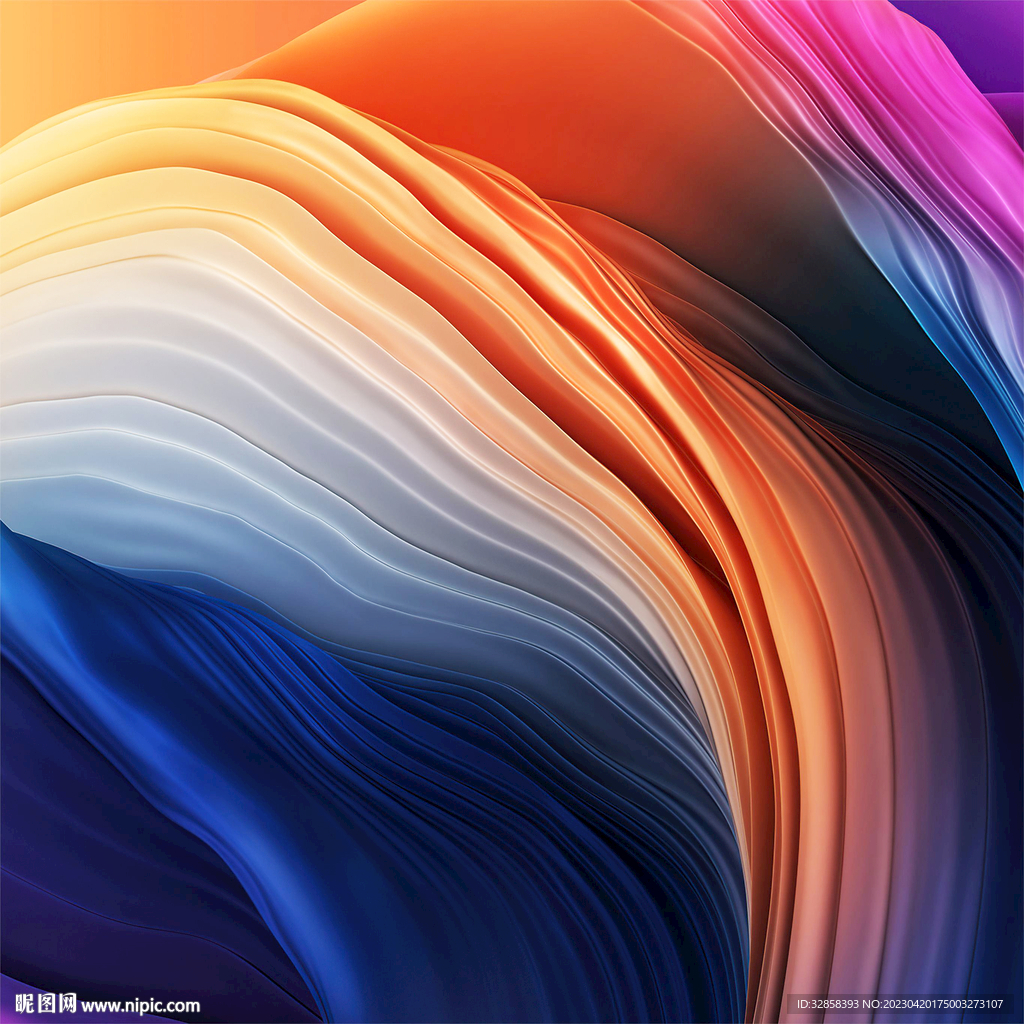 炫彩酸性玻璃质感流体渐变背景