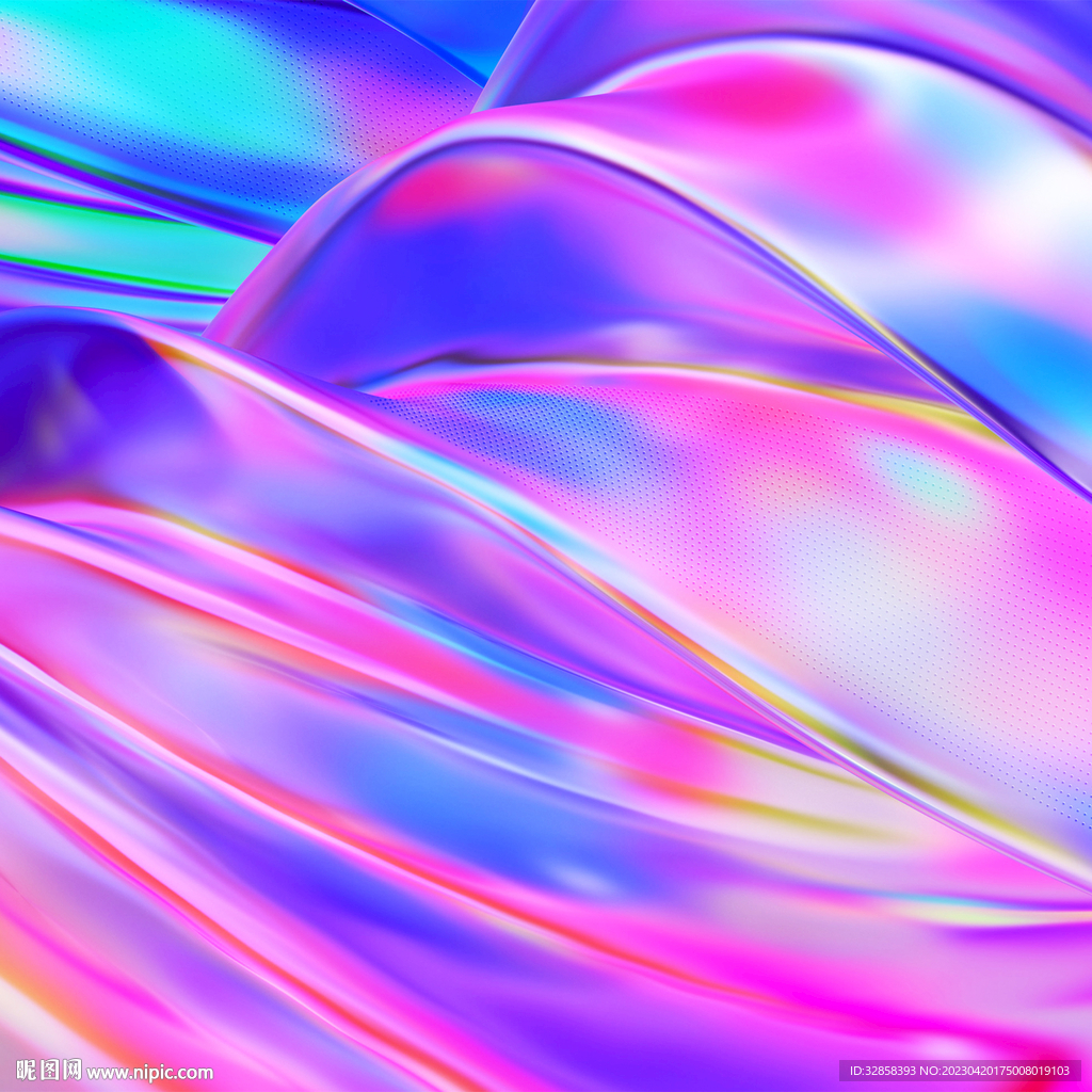 淡紫色酸性金属质感流体渐变背景