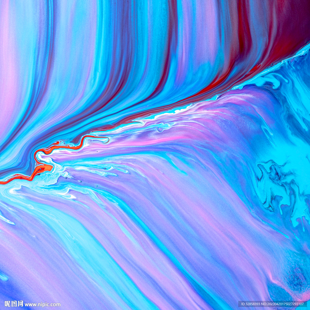 淡蓝色酸性油漆质感流体渐变背景