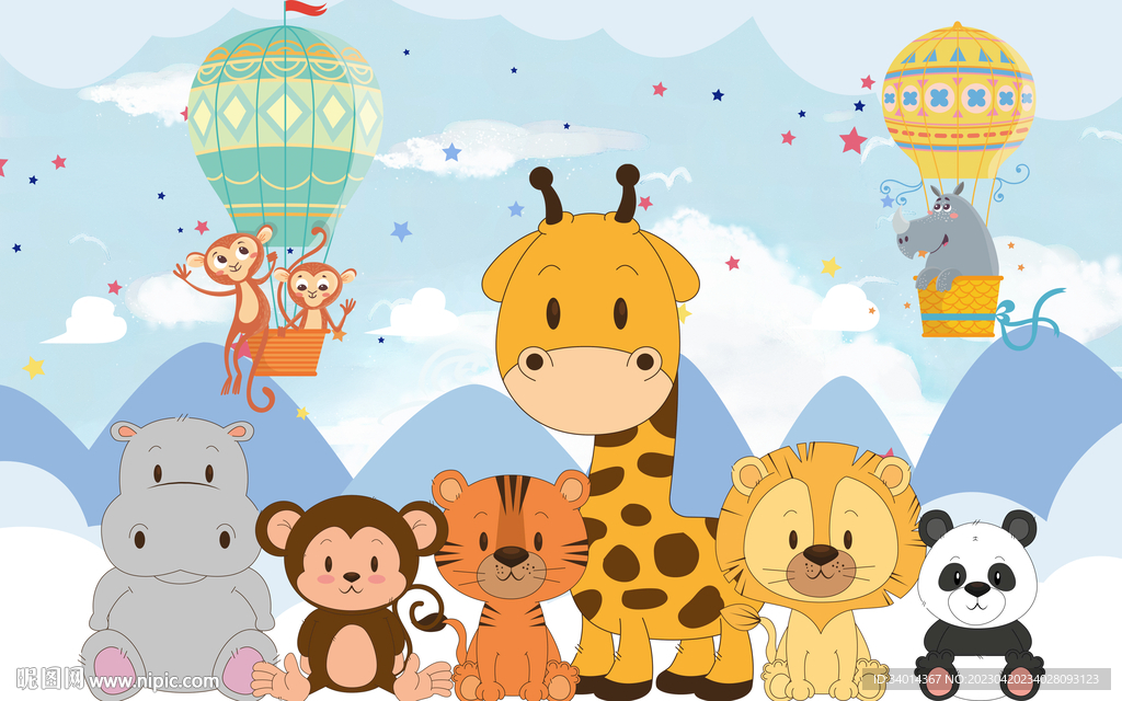 卡通儿童房背景