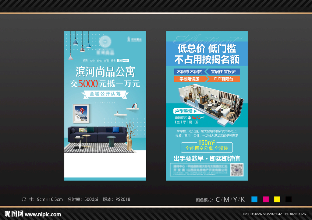 地产 公寓 认筹 海报