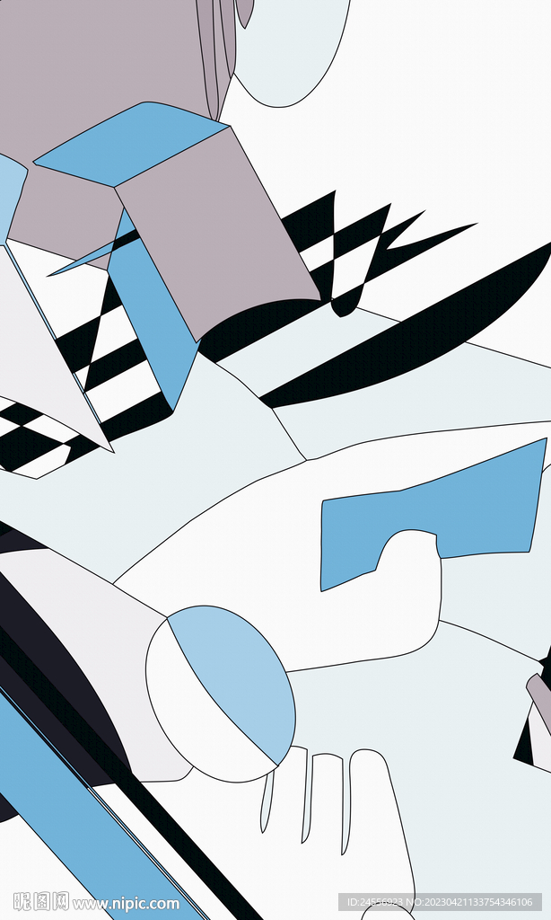 北欧抽象装饰画