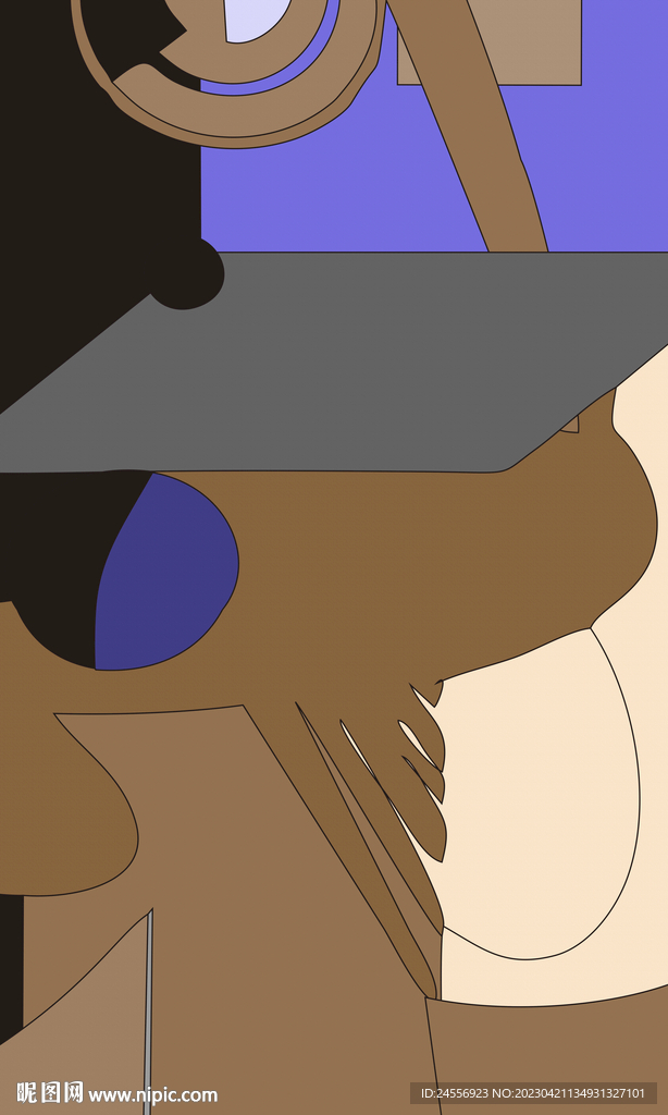 北欧抽象装饰画