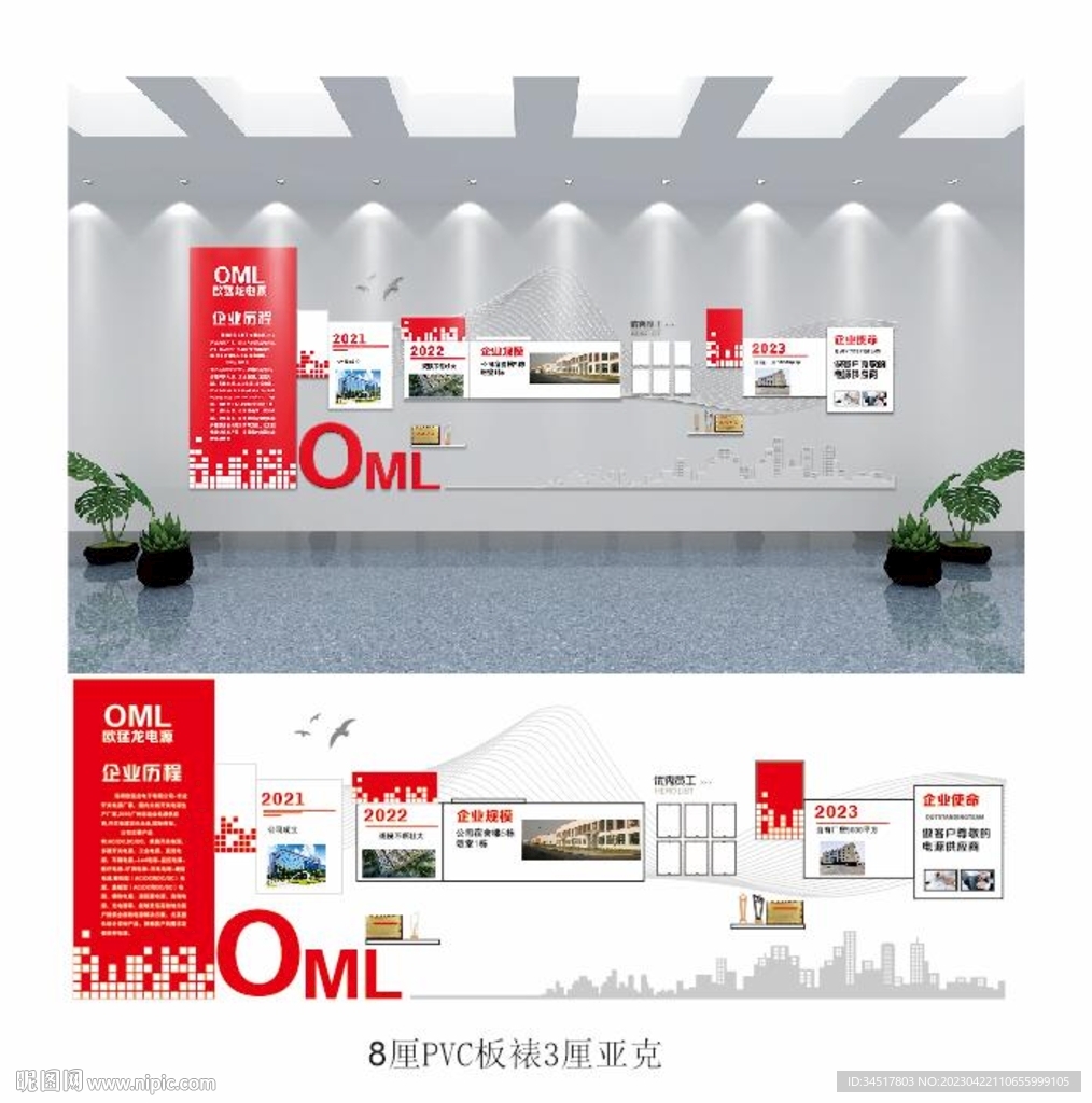 企业发展文化墙