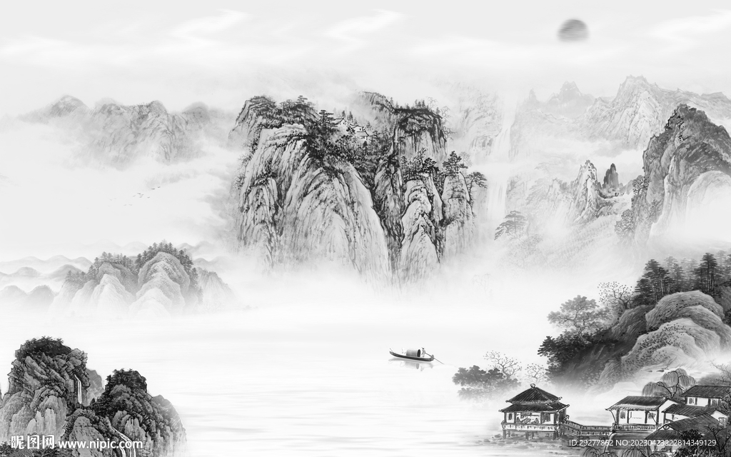 高档 新款高端山水 TIf分层