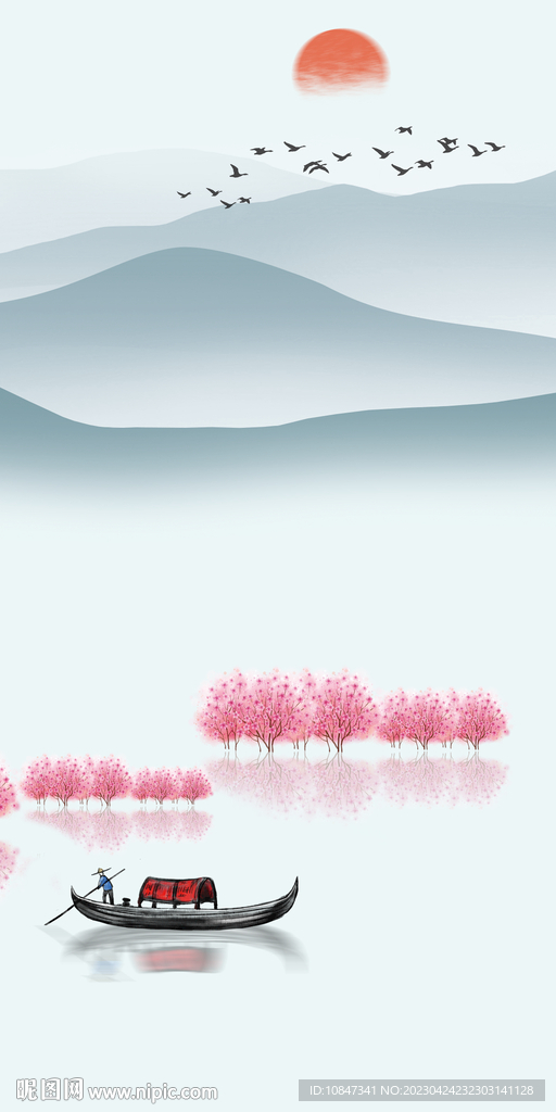 爆款 新现代玄关画 TIf分层