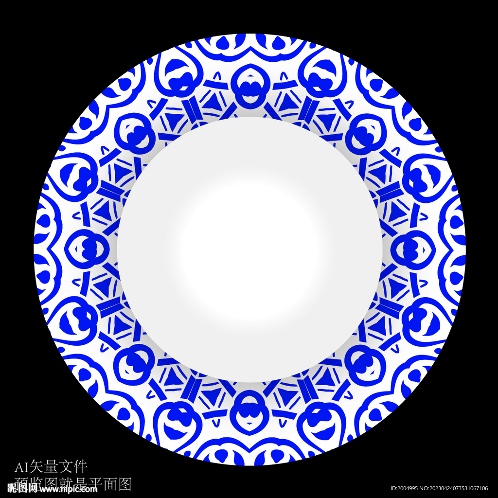 陶瓷花面花纹图案