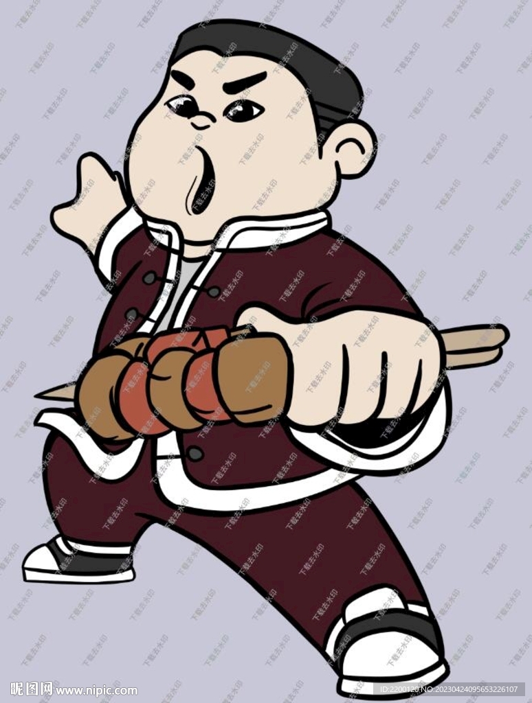 烧烤肉串人物卡通形象