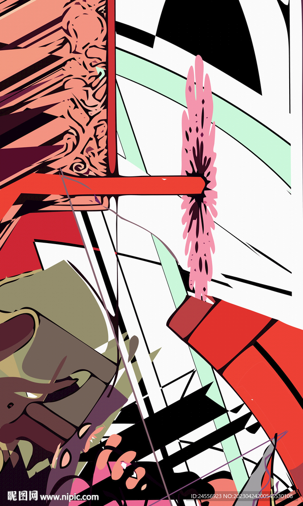 西德抽象装饰画