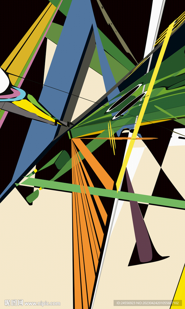 北欧抽象装饰画