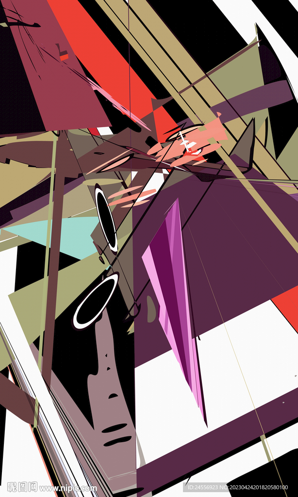 日式抽象装饰画