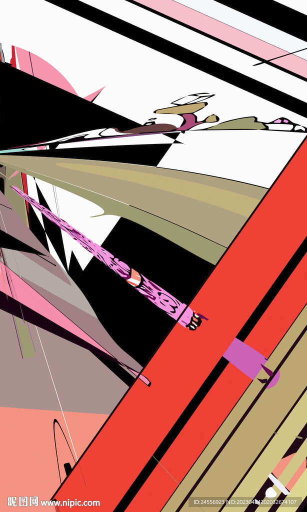 北欧抽象装饰画