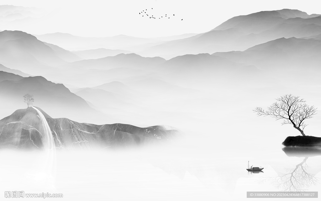 最新 高雅风景山水 tif分层