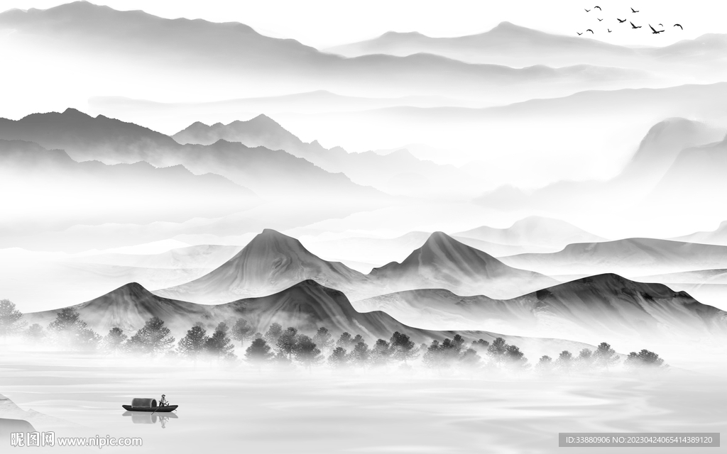 高清 高雅风景山水 tif分层