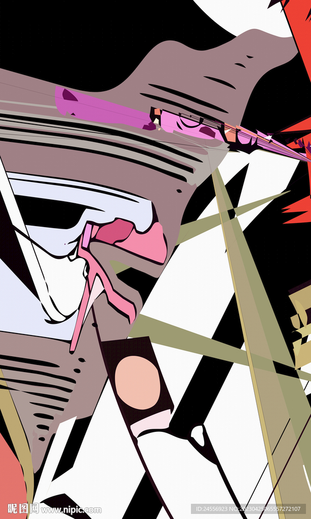 南美抽象装饰画